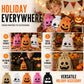 👻Nur für kurze Zeit: 2+1 GRATIS🎃Halloween Jute-Beutel mit Kordelzug und Gruseligem Gesicht