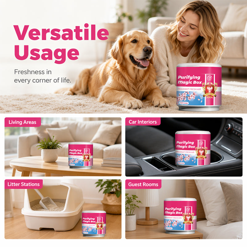 Gel zur Beseitigung von Tiergerüchen, 160 g, „Purifying Magic Box“