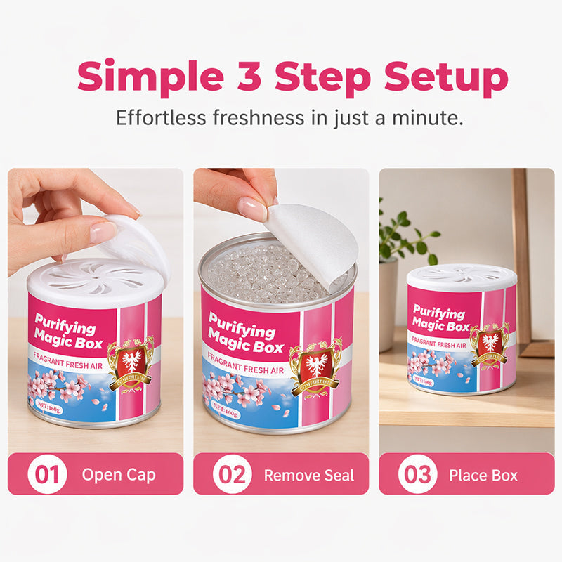 Gel zur Beseitigung von Tiergerüchen, 160 g, „Purifying Magic Box“