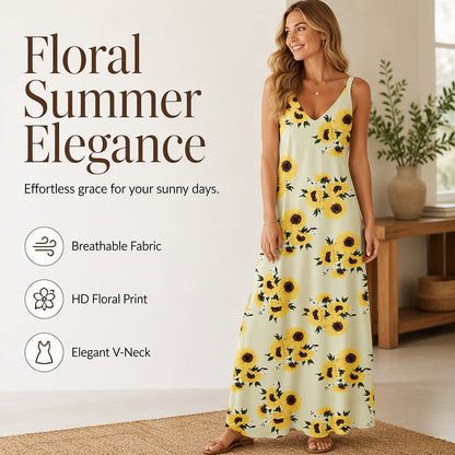 🌻Sonnenblumen-Trägerkleid | luftig, bunt & perfekt für den Sommer