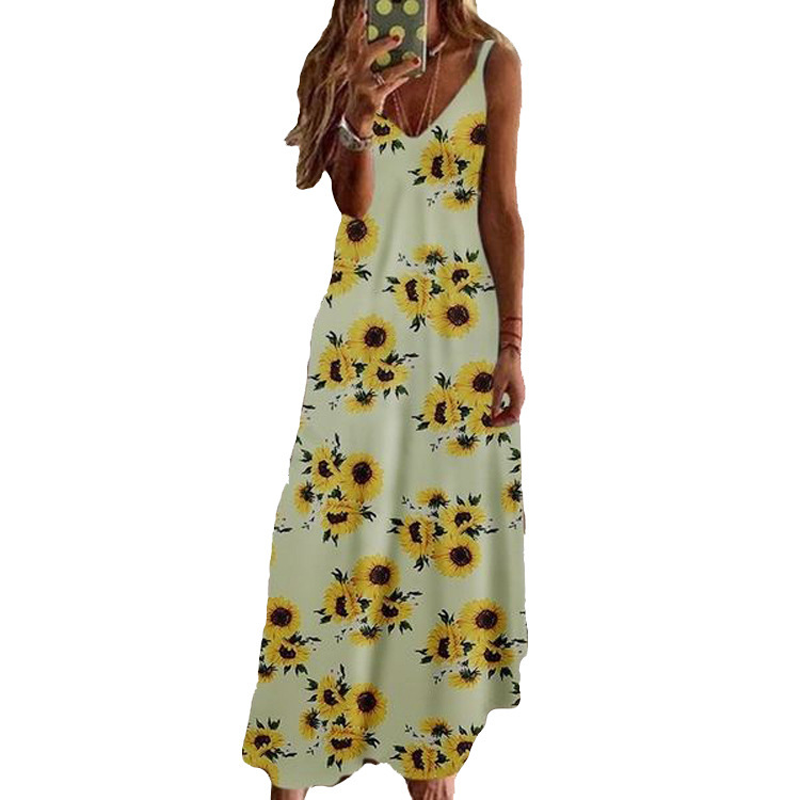 🌻Sonnenblumen-Trägerkleid | luftig, bunt & perfekt für den Sommer