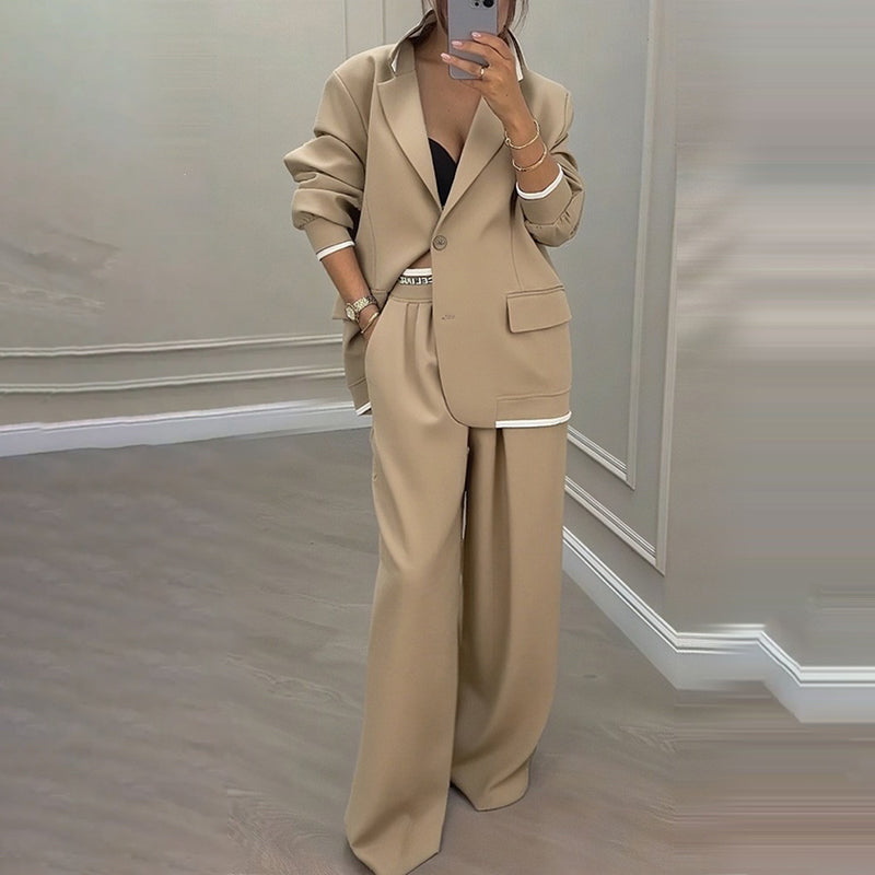 ✨🛍️Neu eingetroffen – Blazer- und weit geschnittener Hosenanzug – klare Linien und luftiger Tragekomfort für selbstbewussten Tragekomfort den ganzen Tag über