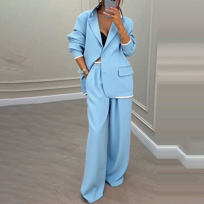 ✨🛍️Neu eingetroffen – Blazer- und weit geschnittener Hosenanzug – klare Linien und luftiger Tragekomfort für selbstbewussten Tragekomfort den ganzen Tag über