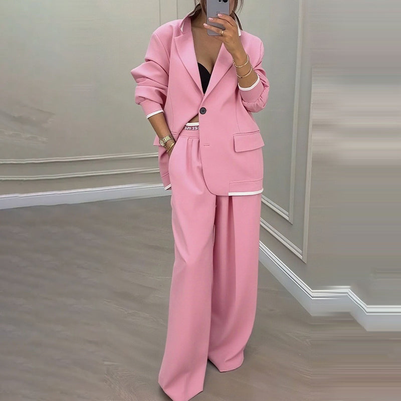 ✨🛍️Neu eingetroffen – Blazer- und weit geschnittener Hosenanzug – klare Linien und luftiger Tragekomfort für selbstbewussten Tragekomfort den ganzen Tag über