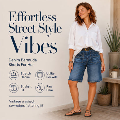 👖Klassische, kurz geschnittene Jeans mit geradem Bein für Damen