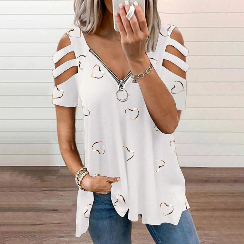 Bestseller💕 Cold-Shoulder-T-Shirt – Trendige Cut-Outs und einfache Kombinierbarkeit für jedes Outfit