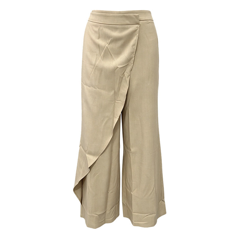 🌸Heißer Sale: 50 % Rabatt💖Asymmetrische Wickelhose mit hoher Taille für Damen