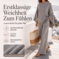 Weites Kapuzen-Cape-Oberteil & Weite-Hosen-Set für Damen