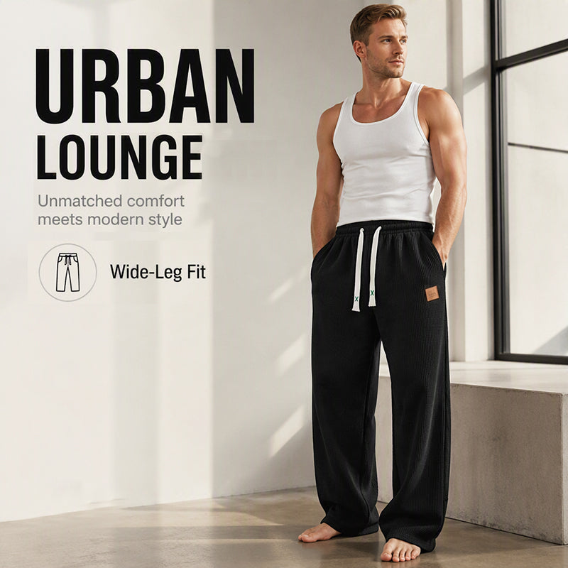 👖💨 Herren Casual Weite Bein Jogginghose – 50% RABATT! Weiches Gewebe, entspannter Schnitt, verstellbarer Bund – Streetwear-Komfort für jeden Tag. 💪