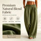 Damen-Hose mit elastischem Bund und weitem Bein