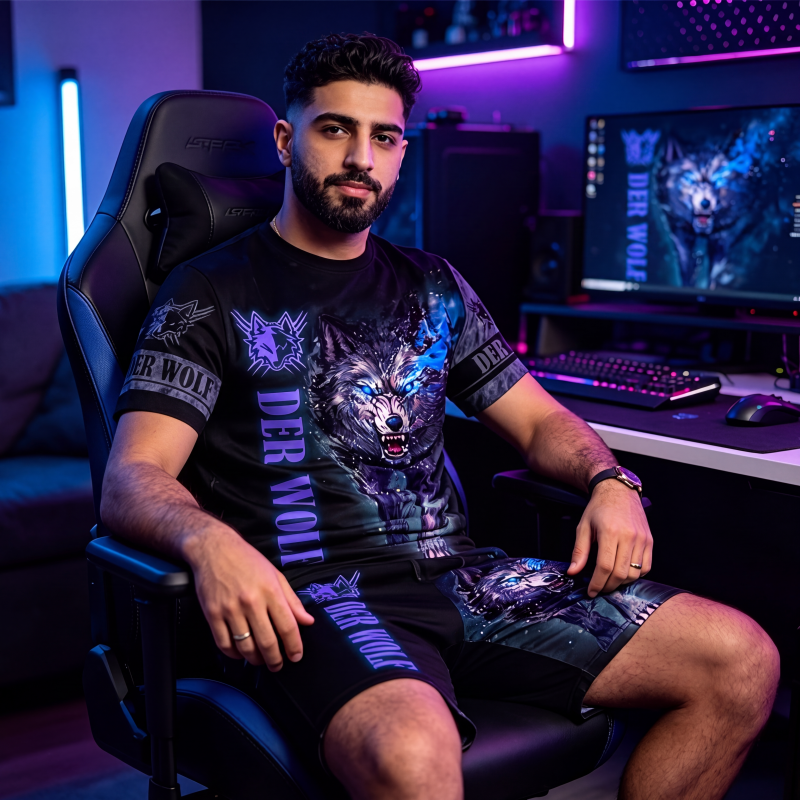 📢📢50%Rabatt!!!🎉✨Herren Freizeit-Set mit Tiermotiv: T-Shirt und Shorts