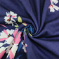 Elegantes bedrucktes Damenkleid mit Taschen