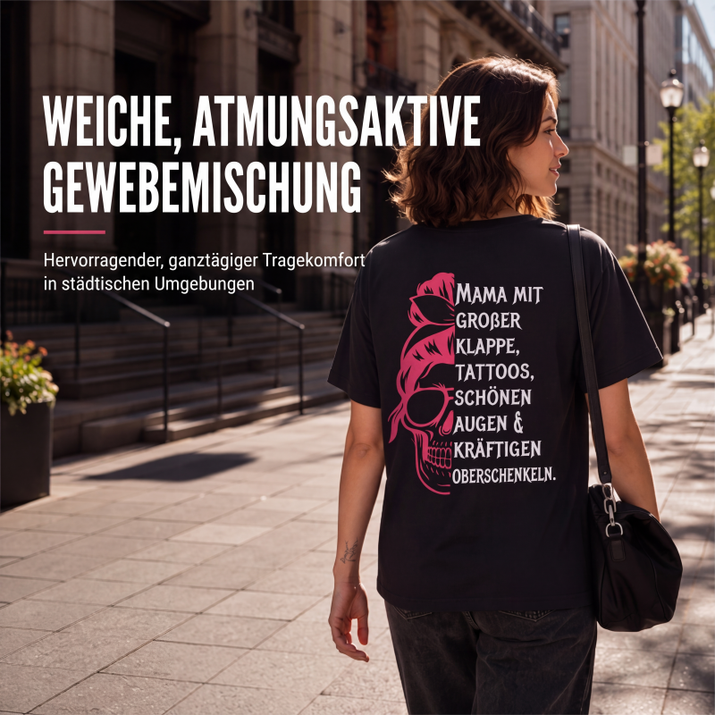 👕 Damen T-Shirt mit Totenkopf-Grafikdruck – Mutiger Look, weicher Baumwollstoff & lässiger Schnitt | Perfekt für Alltag, Freizeit & urbane Styles – Jetzt -50%!