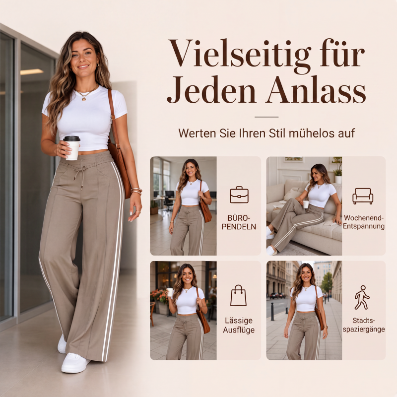 📢📢50%Rabatt!!!🎉✨Weite Damen-Hose mit Kordelzug