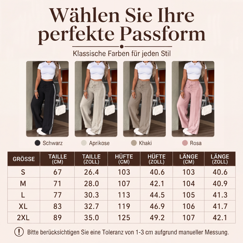 📢📢50%Rabatt!!!🎉✨Weite Damen-Hose mit Kordelzug