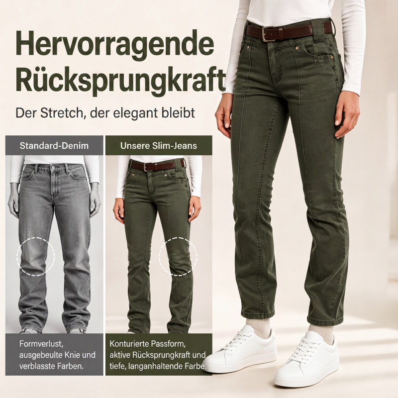 📢📢50%Rabatt!!!🎉✨Schicke, dehnbare Slim-Fit-Jeans für Damen