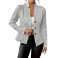 💎🔥 Jetzt im Trend – Strukturierter Blazer mit Stehkragen – perfekt fürs Büro