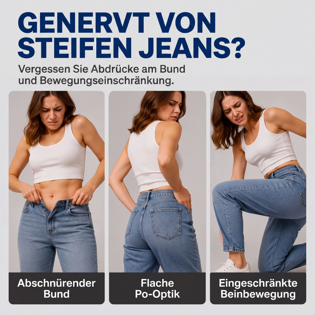 Hochtaillierte Harem-Jeans für Damen