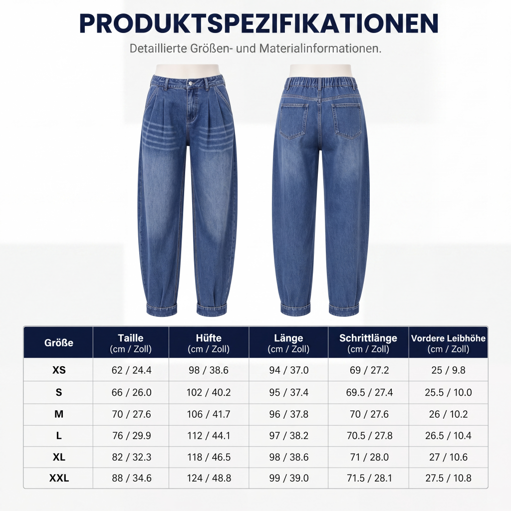 📢📢50%Rabatt!!!🎉🏃‍♀️ Es wird im Akkord weggeschnappt – zögern Sie nicht! Hochtaillierte Harem-Jeans für Damen