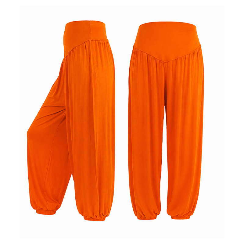 Damen High-Waist Weite Beine Hose mit lockerer Passform