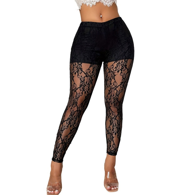 📢📢50%Rabatt!!!🎉✨Damen Sexy Transparente Spitzen-Mesh-Hosen
