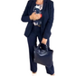 📢📢50%Rabatt!!!🎉🏆 Verkaufsschlager – jetzt halber Preis! Damen 3-teiliges Anzug-Set: Blazer, Oberteil und Hose