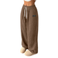 Damen-Cordhose mit weitem Bein und Kordelzug