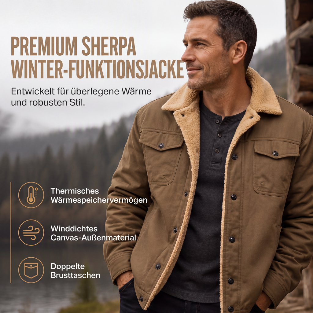 🚀 Neu eingetroffen – 50% Probierpreis! Herren-Casual-Sherpa-Utility-Cargojacke