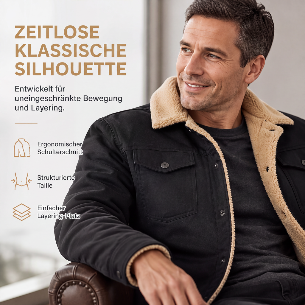 🚀 Neu eingetroffen – 50% Probierpreis! Herren-Casual-Sherpa-Utility-Cargojacke