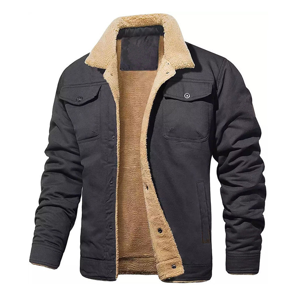 🚀 Neu eingetroffen – 50% Probierpreis! Herren-Casual-Sherpa-Utility-Cargojacke