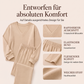 Schulterfreies Sweatshirt- und Hose-Set für Damen