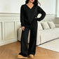 Schulterfreies Sweatshirt- und Hose-Set für Damen