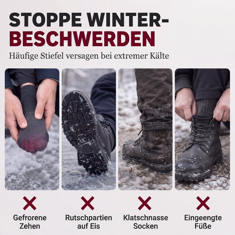 Warme Winter-Slipper-Schneestiefel für Herren