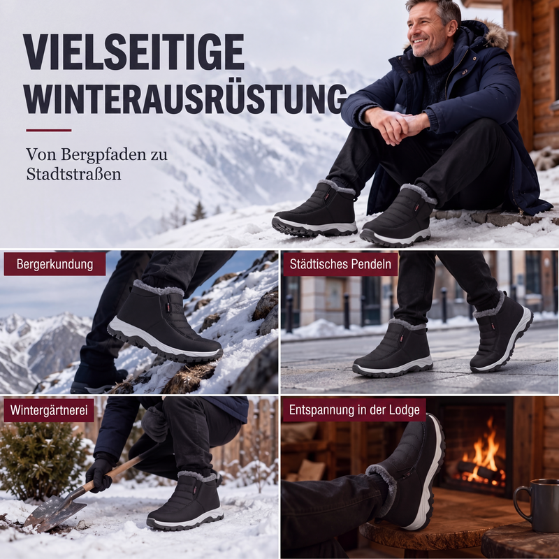 Warme Winter-Slipper-Schneestiefel für Herren