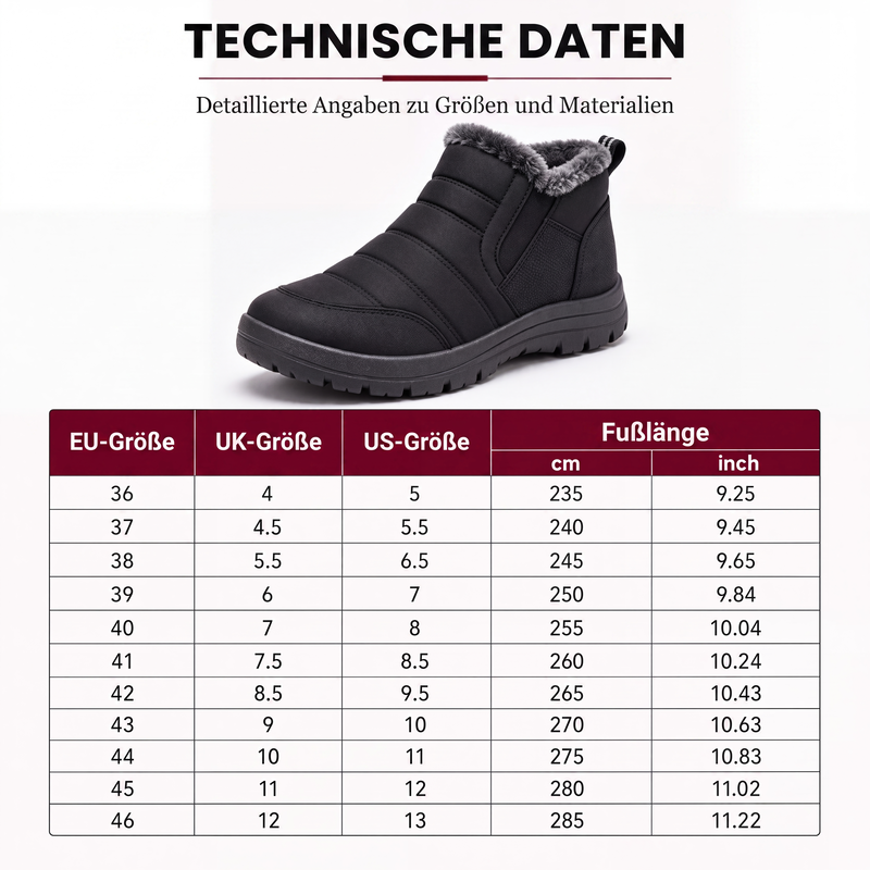 Warme Winter-Slipper-Schneestiefel für Herren