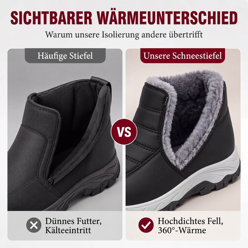 Warme Winter-Slipper-Schneestiefel für Herren