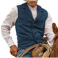 🦺 50 % RABATT | Klassischer Vintage-Charme – Herren Weste mit Revers & Fischgrätmuster
