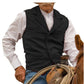 🦺 50 % RABATT | Klassischer Vintage-Charme – Herren Weste mit Revers & Fischgrätmuster