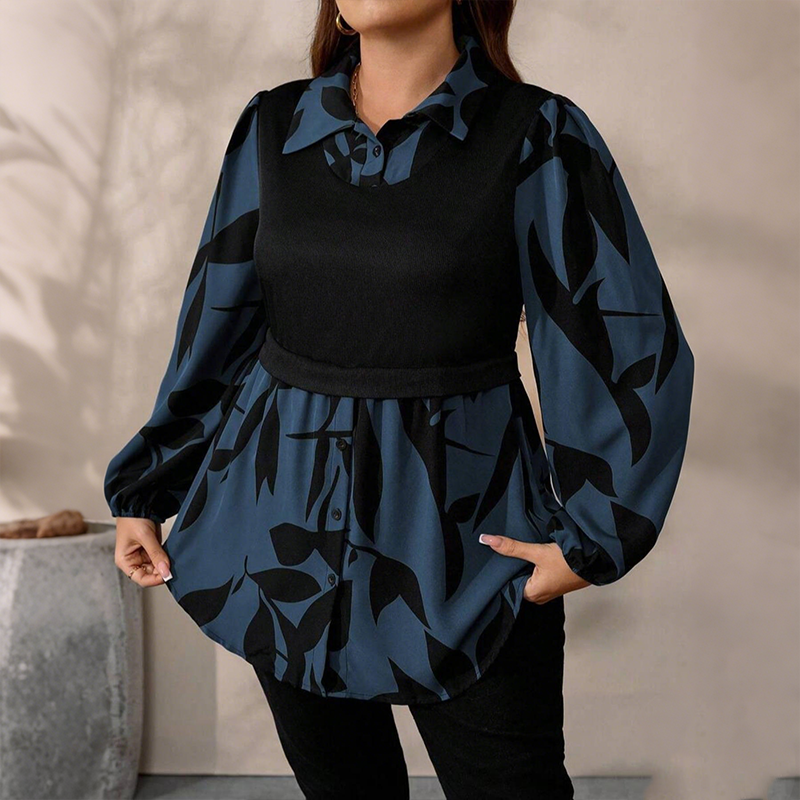👚 50 % RABATT | Schluss mit kompliziertem Layering – Damen Oberteil im eleganten 2-in-1-Look