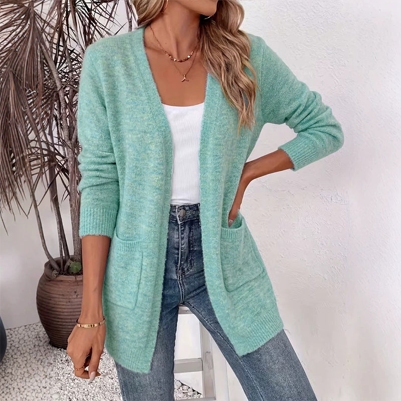 💎🛍️ Tagesangebot – Offener Strickcardigan – ideal für Alltag und Freizeit