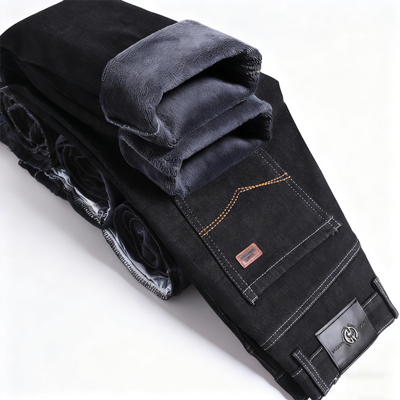 👖 50 % RABATT | Wärmendes Futter & bequemer gerader Schnitt – Herren Winter-Jeans