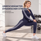 📢🎉50%Rabatt!!!🛍️✨Gestreept Damespak met Capuchon en Rits, Bestaande uit Capuchontrui en Broek