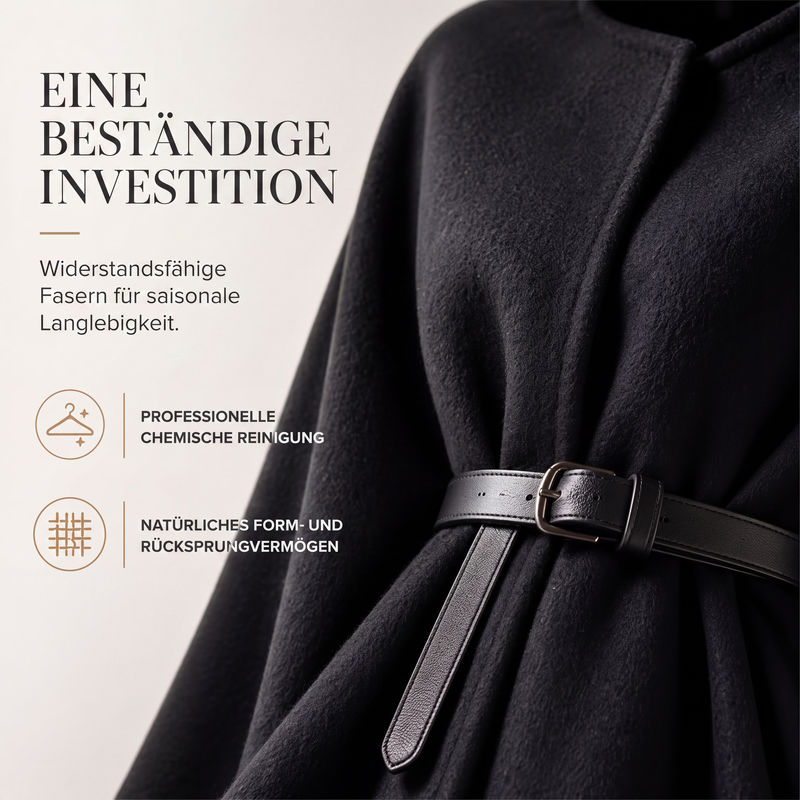 📢🎉50%Rabatt!!!🛍️✨Eleganter Cape-Mantel mit Stehkragen für Damen