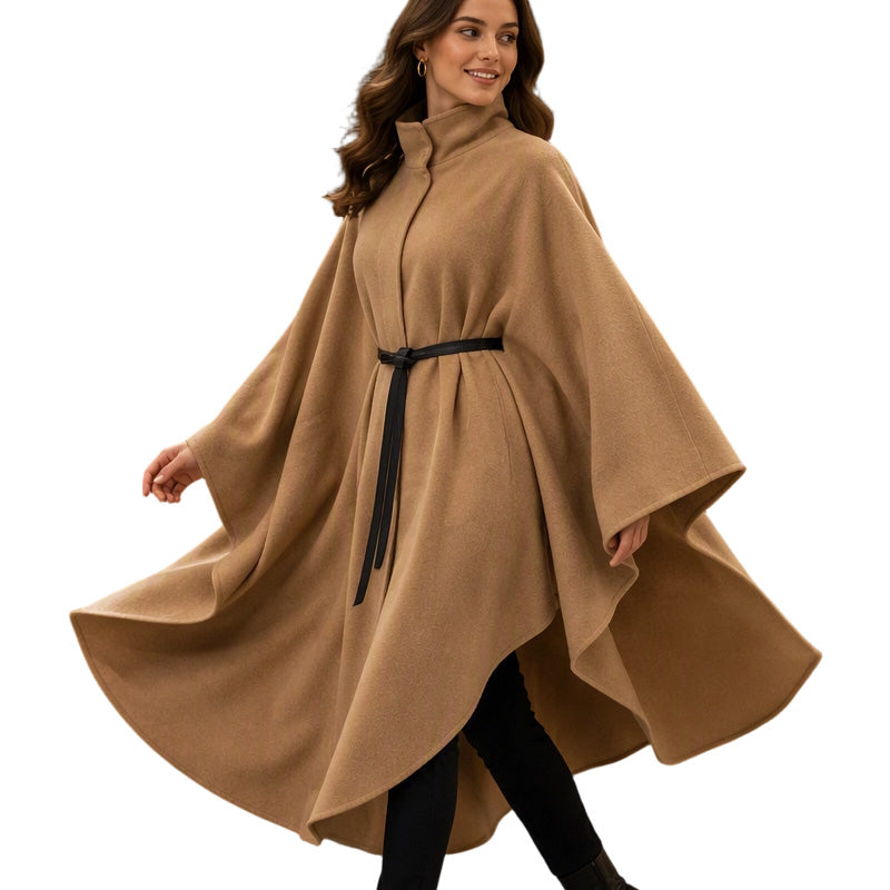 📢🎉50%Rabatt!!!🛍️✨Eleganter Cape-Mantel mit Stehkragen für Damen