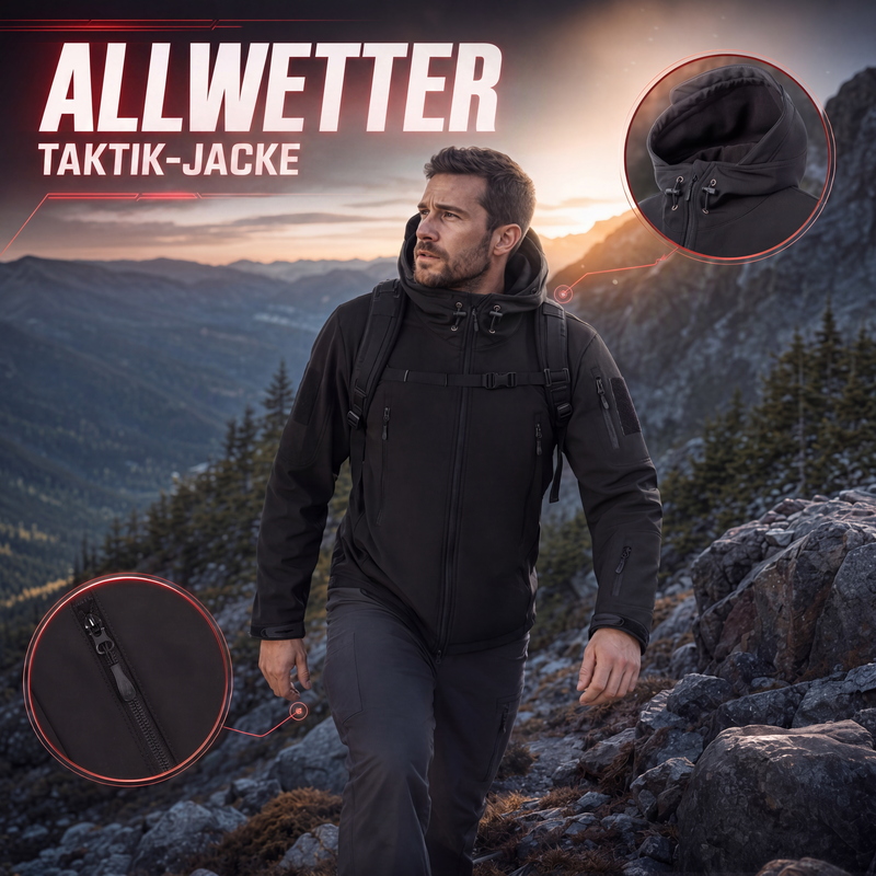 📢🎉50% Rabatt 🛍️✨Qualität überzeugt! Wasserdichte und warme Outdoorjacke für Herren