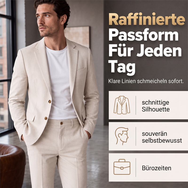 Vielseitiges Stretch-Business-Kostüm für Herren