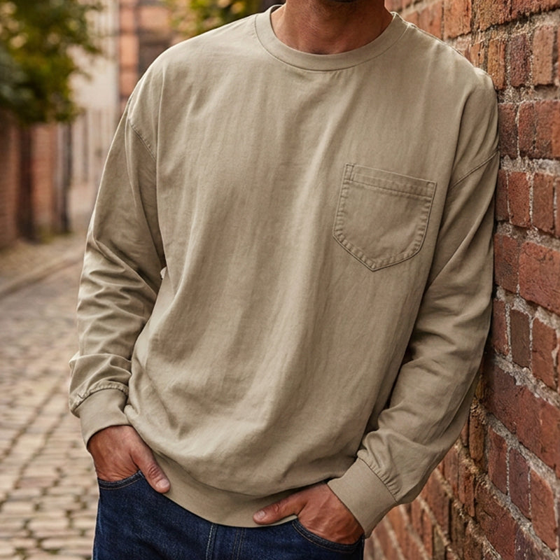 📢📢50% Rabatt!!! 🎉✨ Langarm-T-Shirt für Herren – lockere Passform
