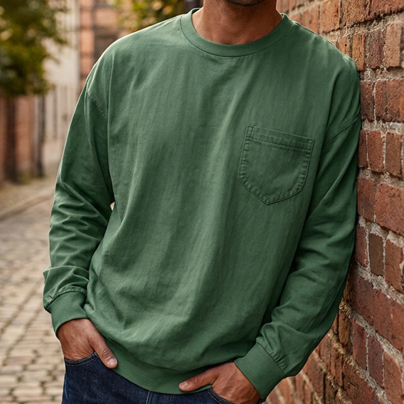 📢📢50% Rabatt!!! 🎉✨ Langarm-T-Shirt für Herren – lockere Passform