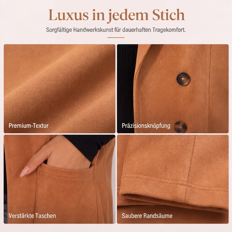 📢📢50%Rabatt!!!🧥✨ Neuheiten – Zweireihige lange Weste – elegant und vielseitig
