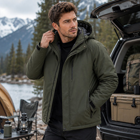 Winddichte Winter-Shell-Jacke